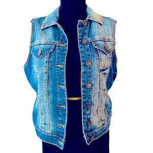 Paris Blues Jean Vest Vintage NWT